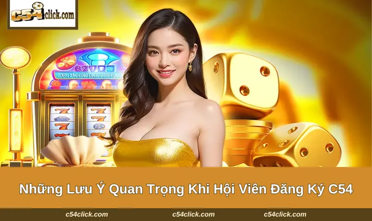 dang ky c54 3 Những lưu ý khi hội viên tạo tài khoản