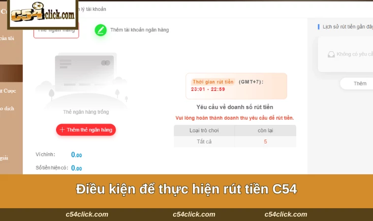 rut tien c54 1 Những quy định cần tuân thủ khi thực hiện giao dịch C54